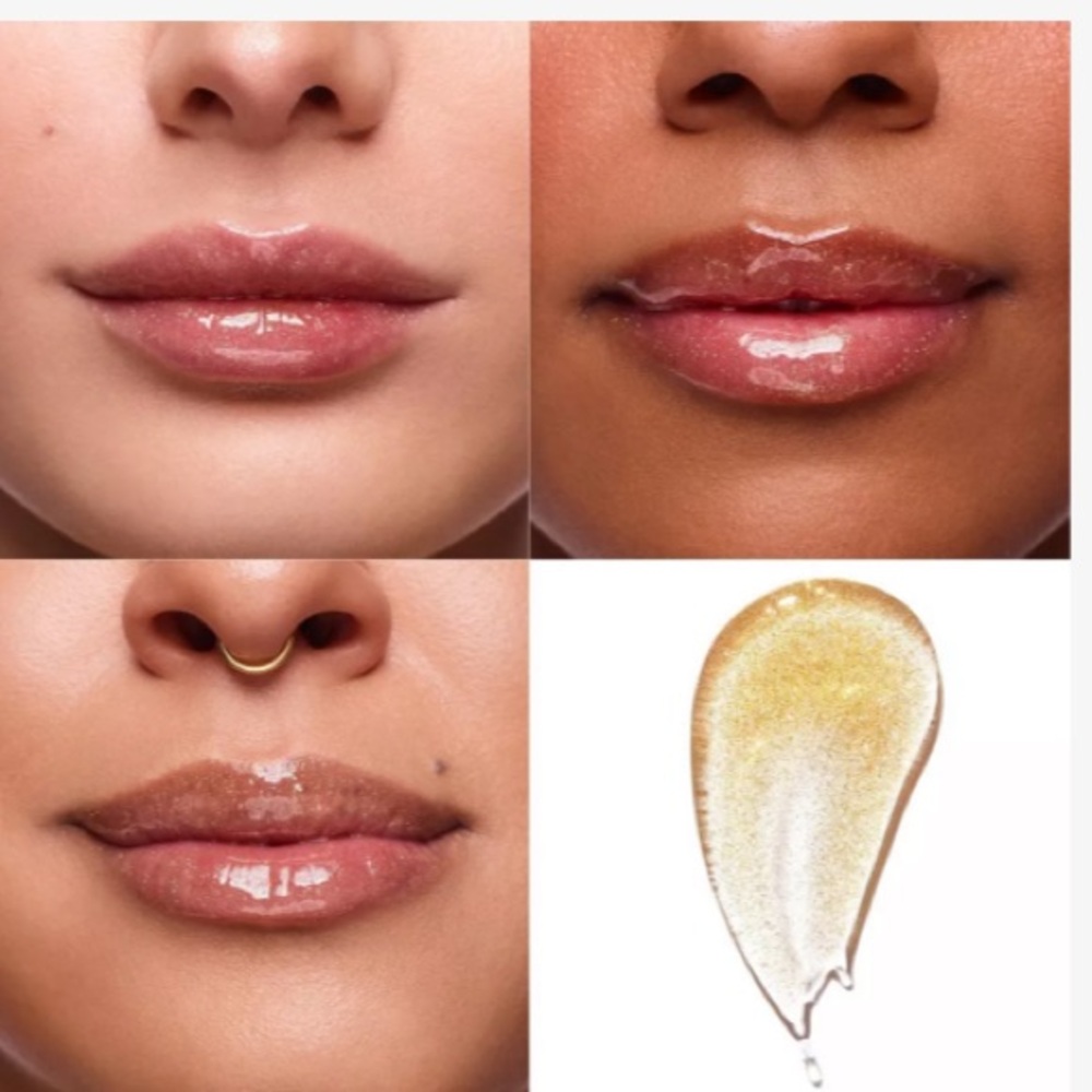 Stila Heavens Dew Lip Oil Shimmering Gold LipGloss in Stardust BNIB - Picture 3 of 14